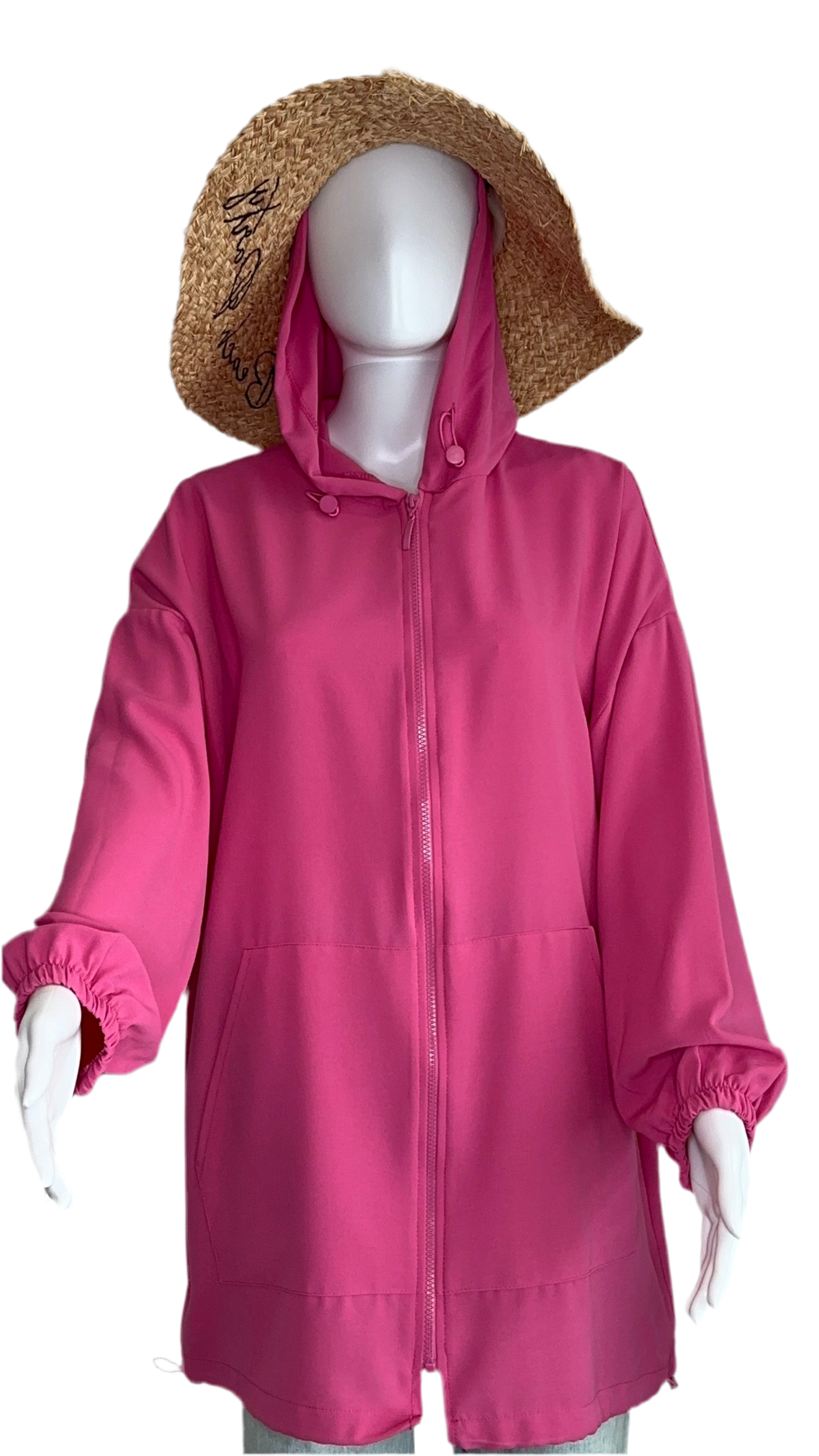 Casual and practical hooded blouse